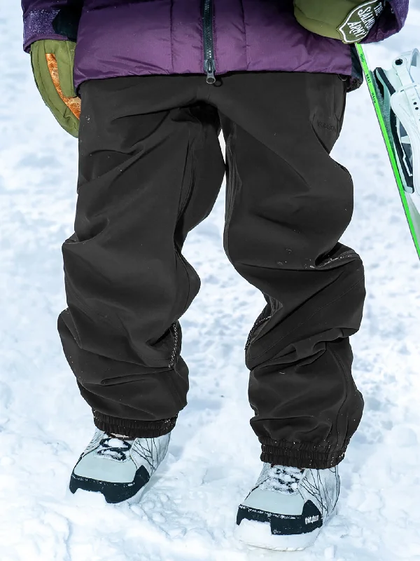 Dust Up Bonded Pants - Black Lightweight Linen Pants