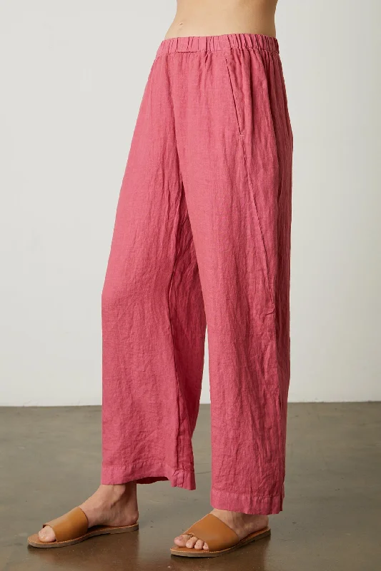 LOLA LINEN PANT Stylish Paperbag Waist Pants