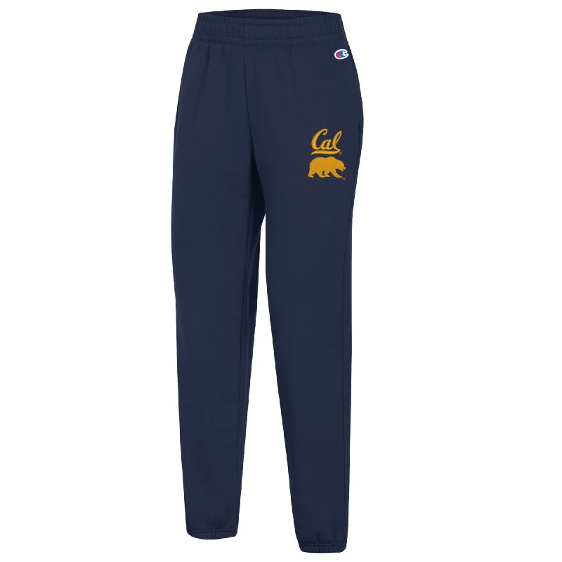 U.C. Berkeley Cal embroidered Champion women's sweat pants-Navy Slim-Fit Khaki Pants