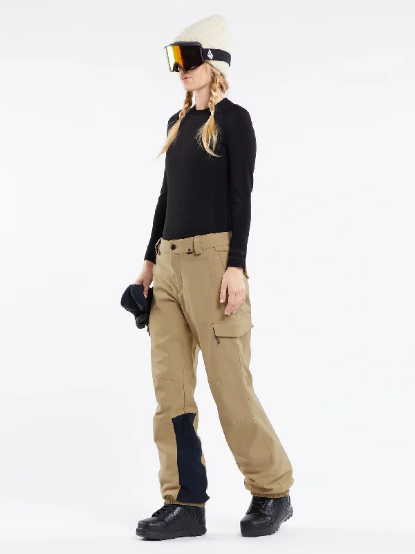 Womens Wildling Pants - Dark Khaki Formal Slim Pants