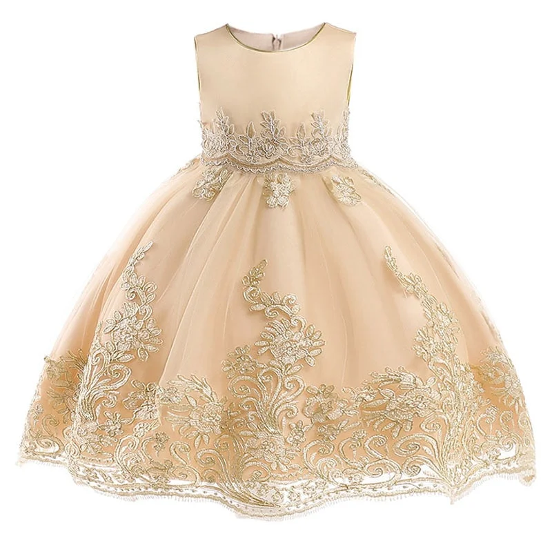 2019 Children party clothing  flower girl dresses for weddings  vestidos de primera comunion 2019 baby pageant ball gown costume