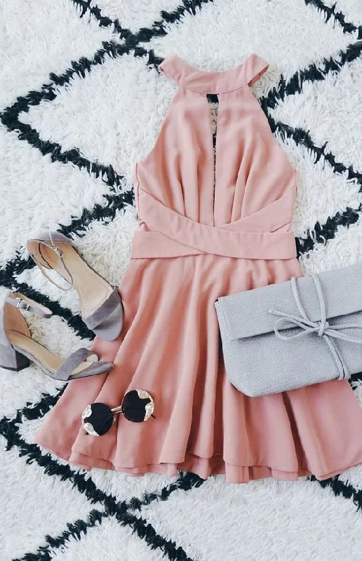 blush pink homecoming dress  cg5644