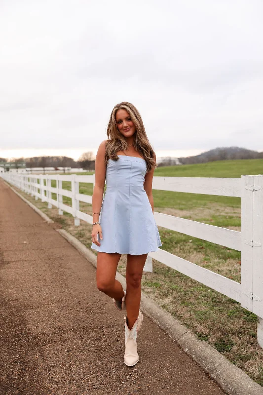 Nellie Mae Dress - Aqua