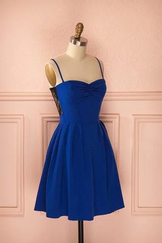 Elegant Royal Blue Short Homecoming Dress  cg9359