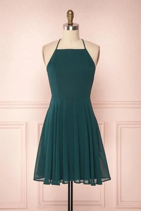 A-Line Chiffon Short Homecoming Dress  cg9062