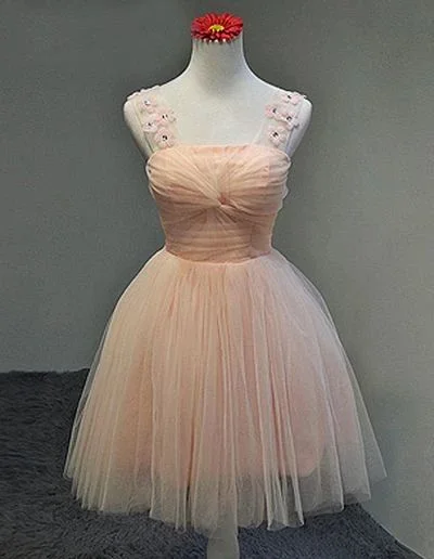 Floral Homecoming Dress,Tulle Homecoming Dresses  cg8514