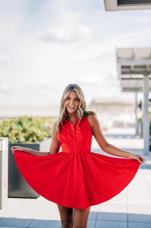 Marilyn Dress - Red