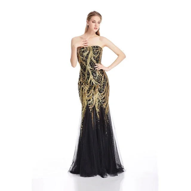 gold strapless 101