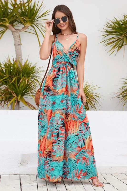 BOHO CAMI MAXI DRESS Fashionable Off-Shoulder Maxi Dress