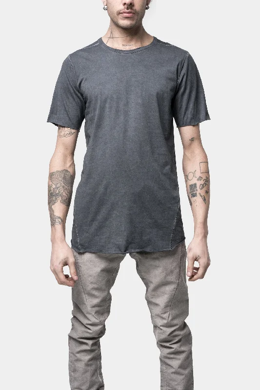 Staple spine detail t-shirt, Petrole Ribbed T-Shirt High Neck Heavyweight