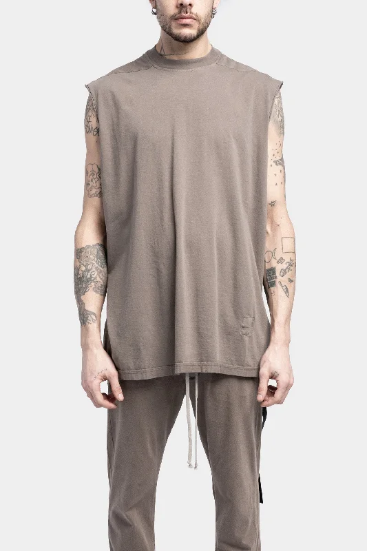Tarp tee, Dust Silk Blend Satin Velvet
