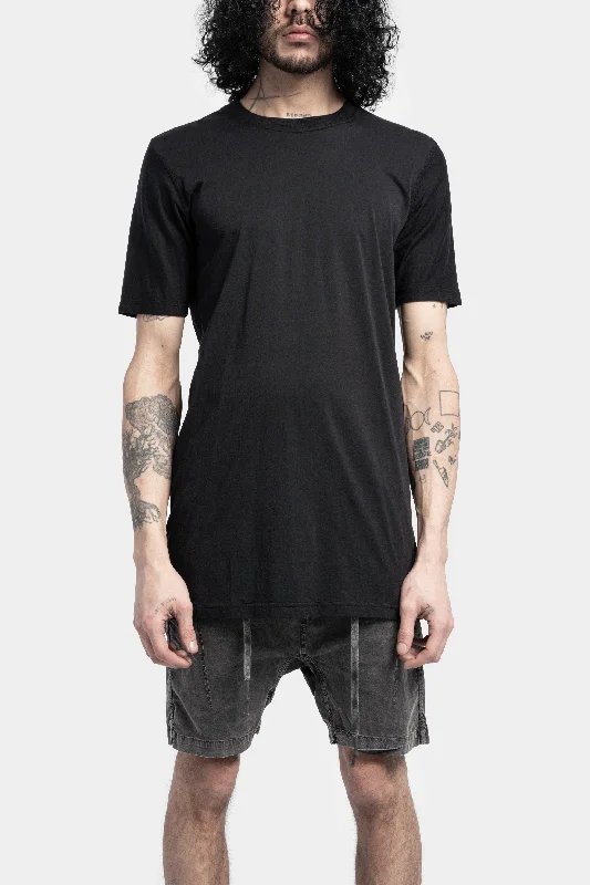 TS5 - T-shirt, Black dye V-Neck T-Shirt Long Sleeve Cotton