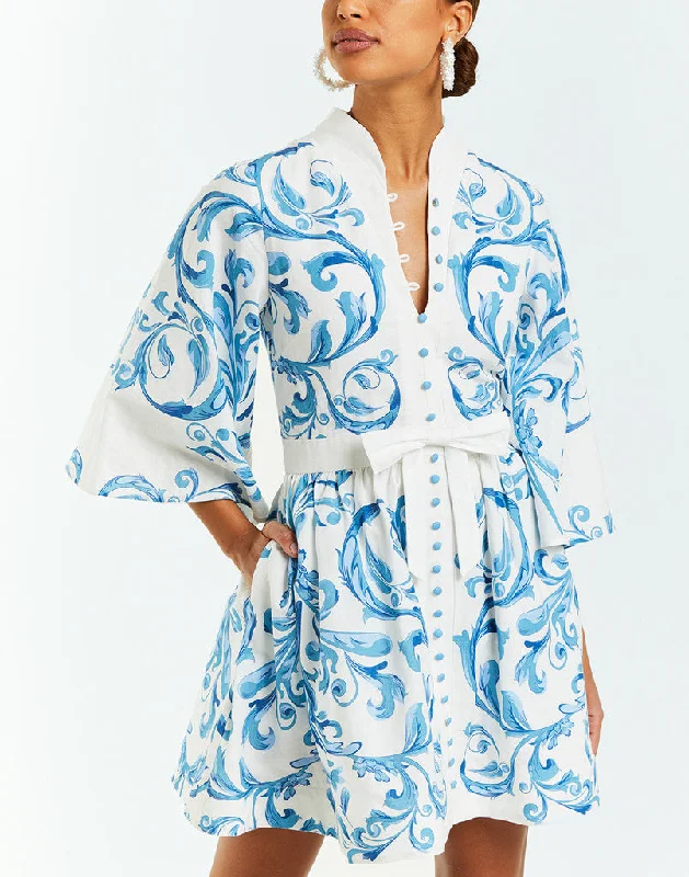 Carmen Mini Dress Trendy Wraparound Mini Dress