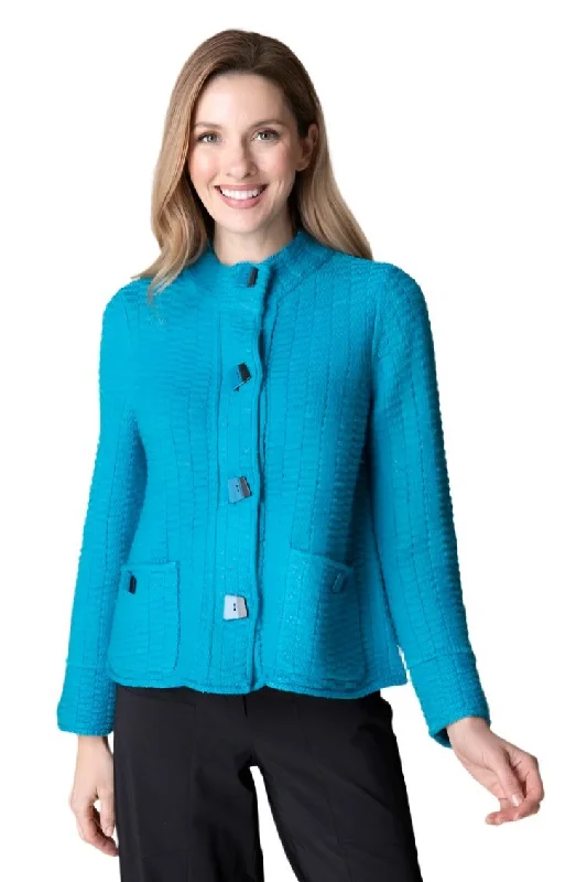 Habitat "Harvest Tweed" Brick Stitch Cozy Jacket in Capri - 89106-CPR Nylon Fabric Polyester Fabric Spandex Fabric Habitat "Harvest Tweed" Brick Stitch Cozy Jacket in Capri - 89106-CPR Nylon Fabric Polyester Fabric Spandex Fabric