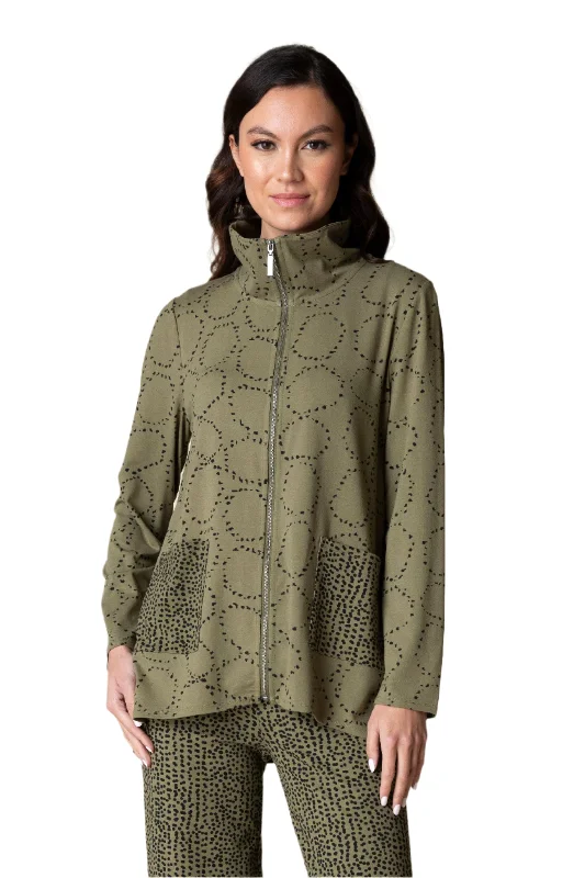 Habitat's Core Travel Knit Circles & Dot Print Zip Jacket - 55533 Wool Jacket Cashmere Jacket Tweed Jacket Habitat's Core Travel Knit Circles & Dot Print Zip Jacket - 55533 Wool Jacket Cashmere Jacket Tweed Jacket