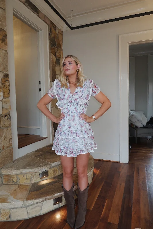 Lolli Mini Dress Trendy Button-Detail Mini Dress