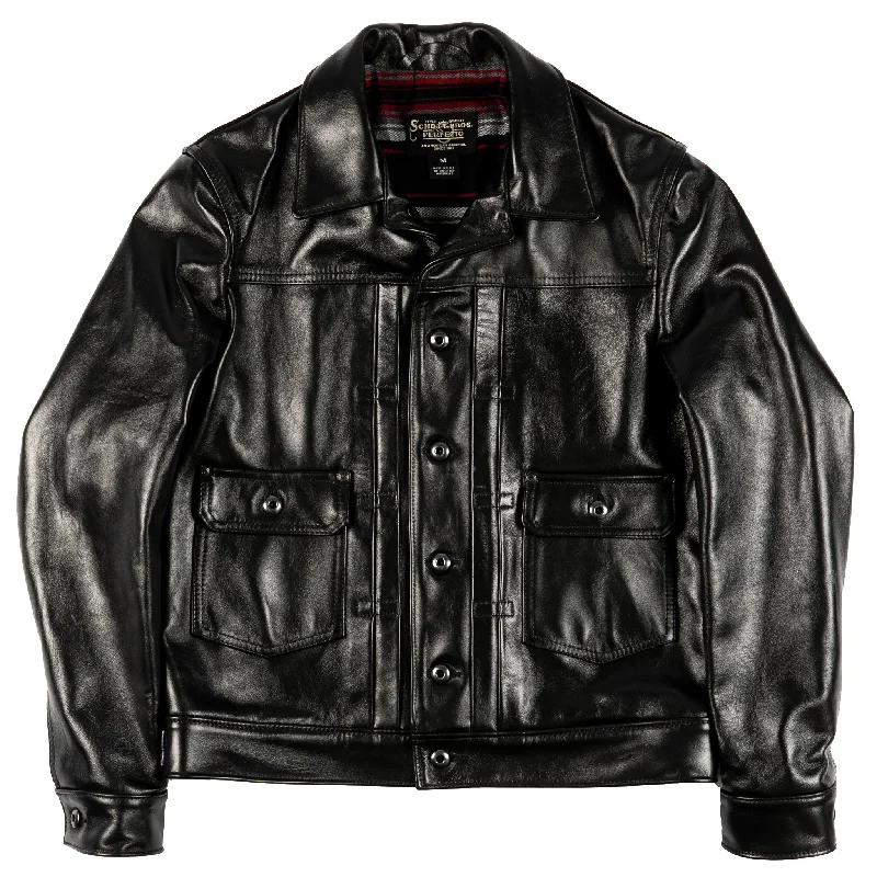 P620H - Type 2 Horsehide Jacket - Black Jersey Jacket Tulle Jacket Batik Jacket