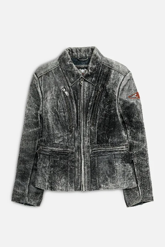 Vintage Harley Leather Jacket - Women's S Denim Jacket Leather Jacket Suede Jacket