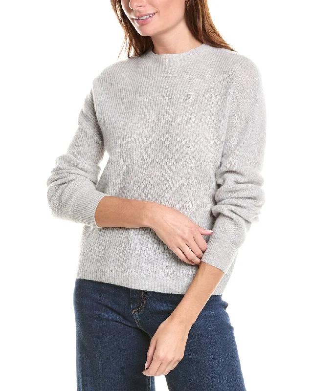 27 Miles Malibu Oversized Recycled Cashmere Sweater Chenille Brocade Lace