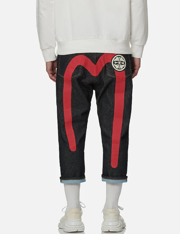 Daicock and Kamon Cropped Jeans #2027 Comfortable Zip-Fly Denim Jeans
