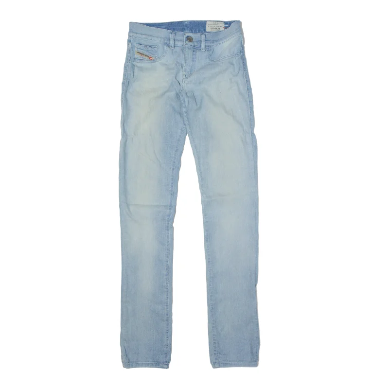 DIESEL Livier Legging Jeans Blue Denim Slim Skinny Stone Wash Womens W26 L33 Stylish High-Waist Jeans DIESEL Livier Legging Jeans Blue Denim Slim Skinny Stone Wash Womens W26 L33 Stylish High-Waist Jeans