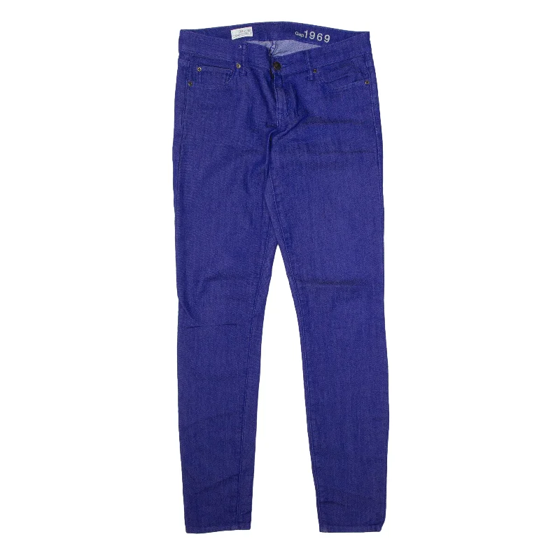GAP 1969 Jeans Purple Denim Slim Skinny Womens W28 L32 Stylish Plus Size Denim Jeans GAP 1969 Jeans Purple Denim Slim Skinny Womens W28 L32 Stylish Plus Size Denim Jeans