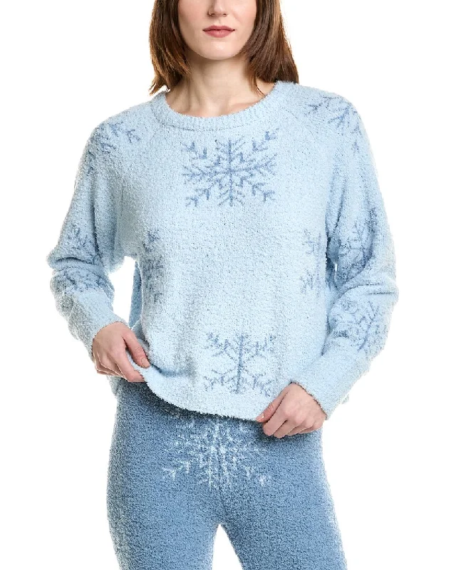 Honeydew Intimates Snow Angel Sweater Graphic Sweater Embroidered Appliqued