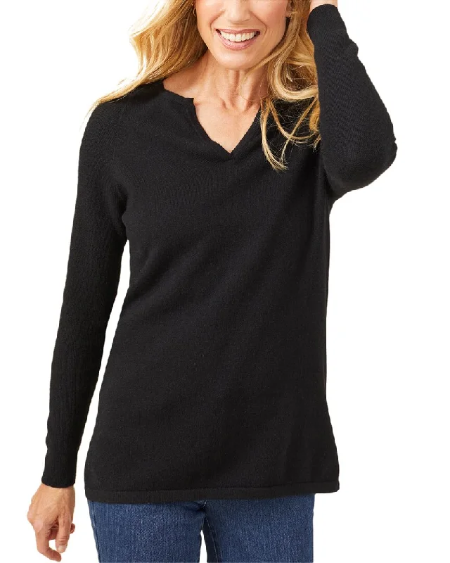J.McLaughlin Lochlann Cashmere Sweater Iron Safe Non-Iron Wrinkle Free