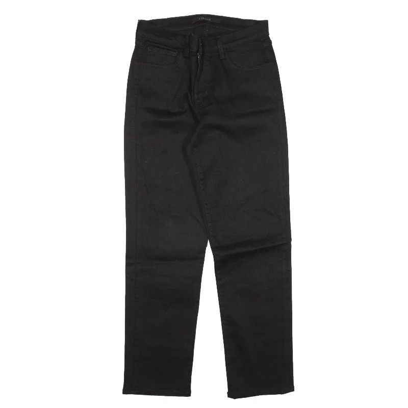 JBRAND Adele Jeans Black Denim Regular Tapered Womens W28 L27 Chic Double Waistband Jeans JBRAND Adele Jeans Black Denim Regular Tapered Womens W28 L27 Chic Double Waistband Jeans