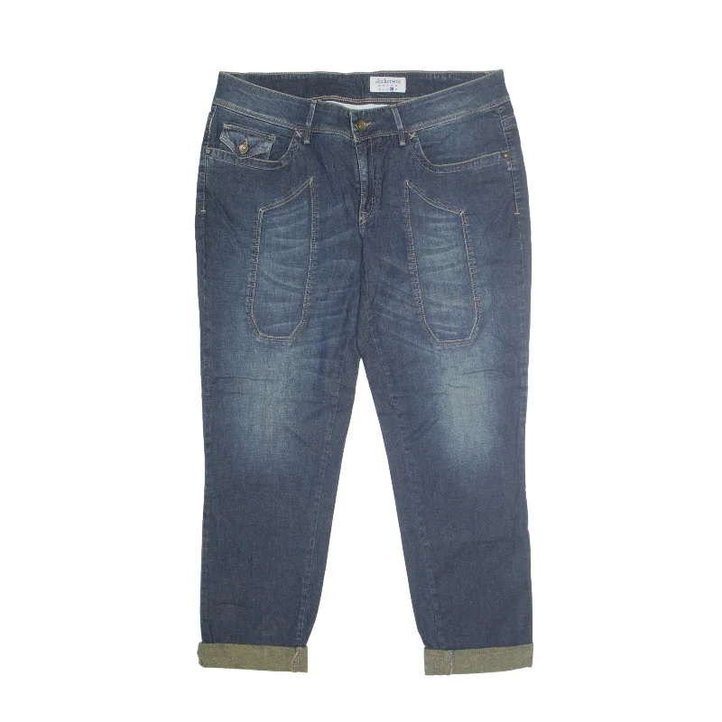 JECKERSON Jeans Blue Denim Regular Straight Stone Wash Womens W33 L25 Chic Faded Blue Jeans JECKERSON Jeans Blue Denim Regular Straight Stone Wash Womens W33 L25 Chic Faded Blue Jeans