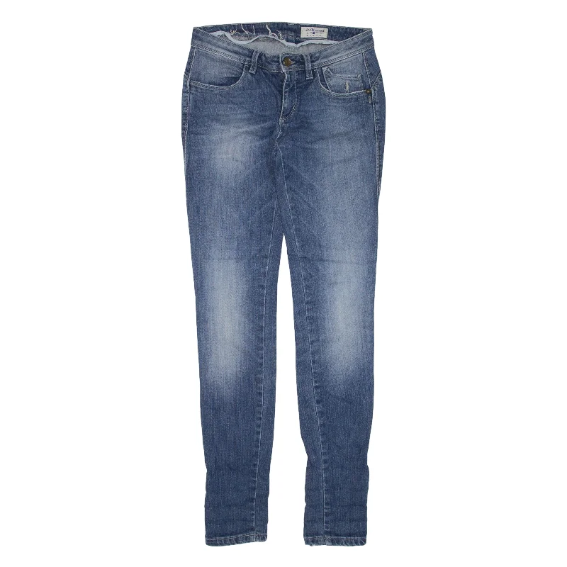 JECKERSON Jeans Blue Denim Slim Skinny Womens W27 L32 Trendy Flared Leg Jeans