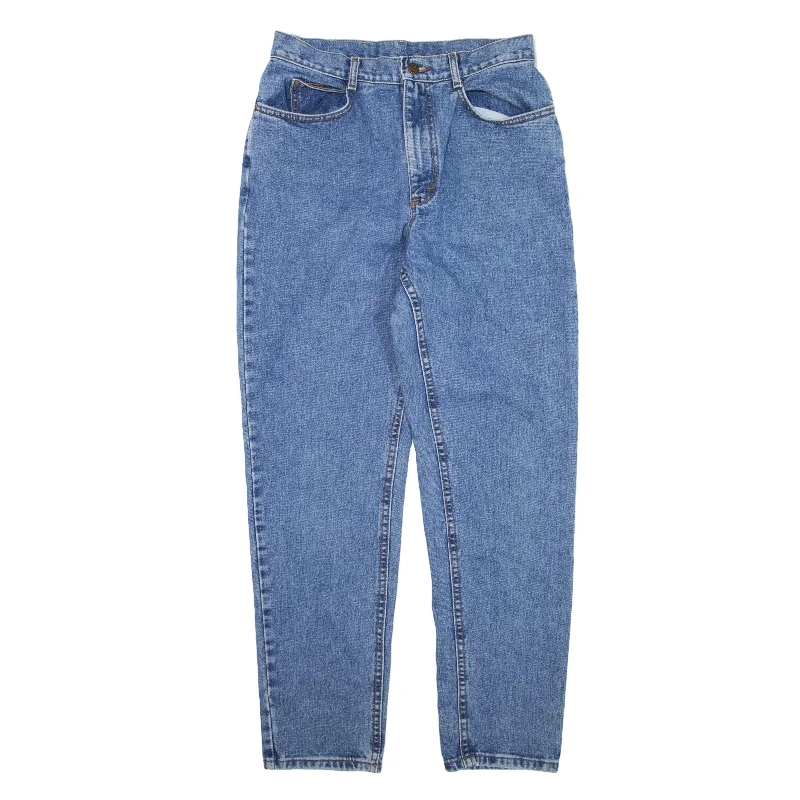 LEE Jeans Blue Denim Regular Tapered Womens W30 L29 Trendy Button-Up High-Waist Jeans LEE Jeans Blue Denim Regular Tapered Womens W30 L29 Trendy Button-Up High-Waist Jeans