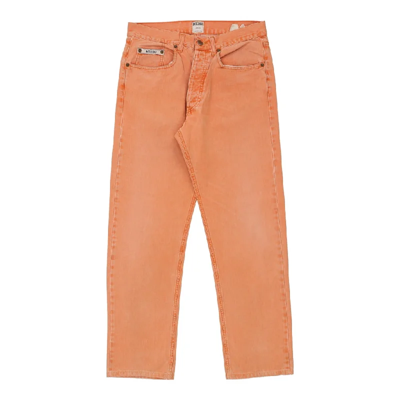 Moschino Jeans - 31W UK 12 Orange Cotton Cozy Wide-Legged Jeans