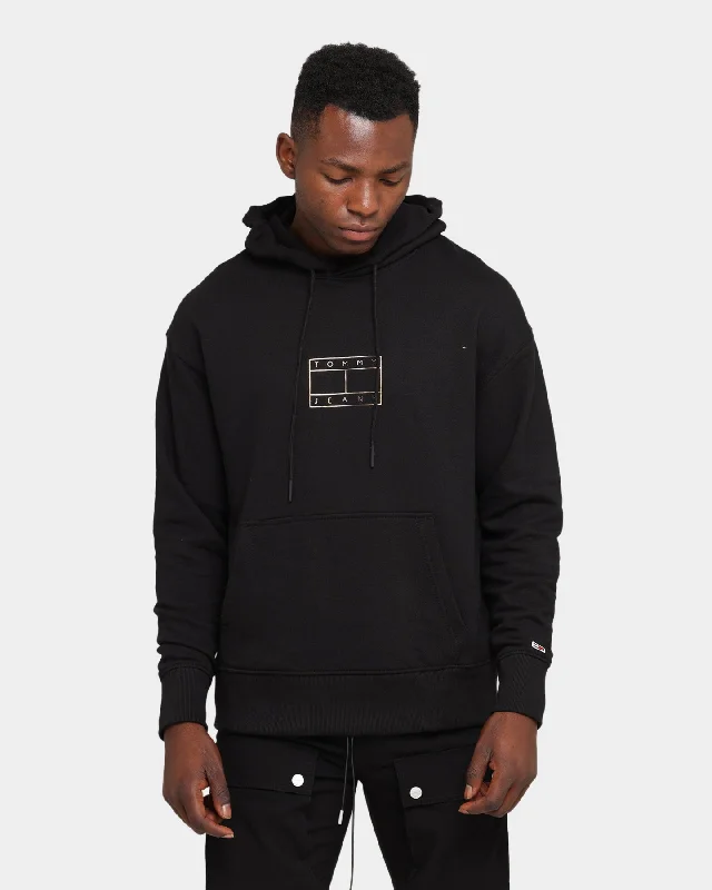 Tommy Jeans Aus Flag Hoodie Black Stylish Relaxed Fit Skinny Jeans
