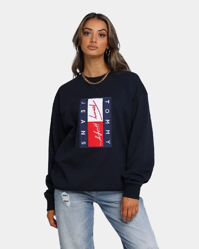 Tommy Jeans Street Archives Logo Crew Desert Sky Trendy Low-Rise Slim Jeans