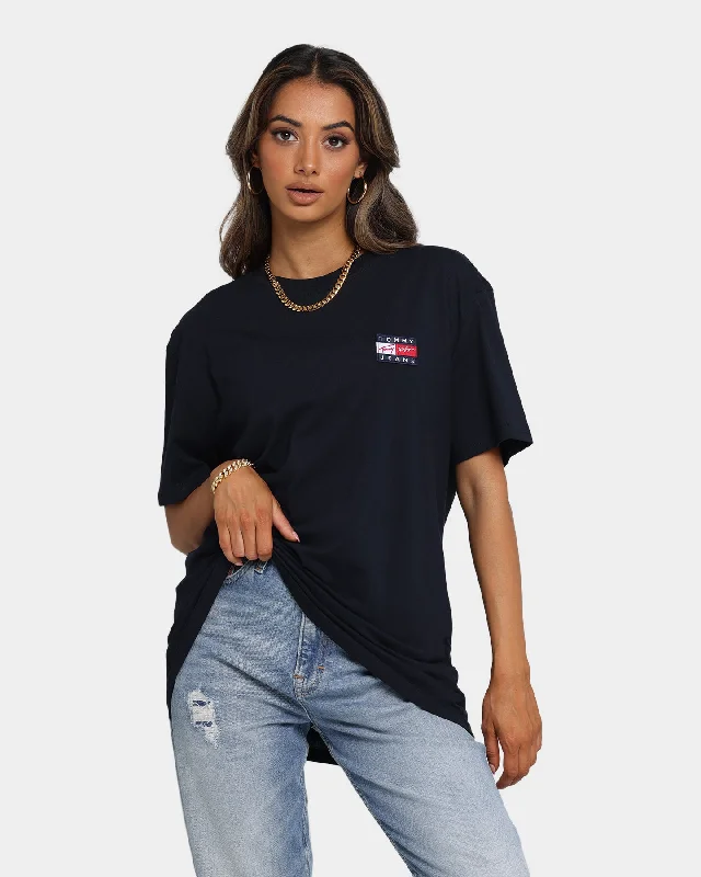 Tommy Jeans Street Archives Short Sleeve T-Shirt Desert Sky Stylish Slim Fit Denim