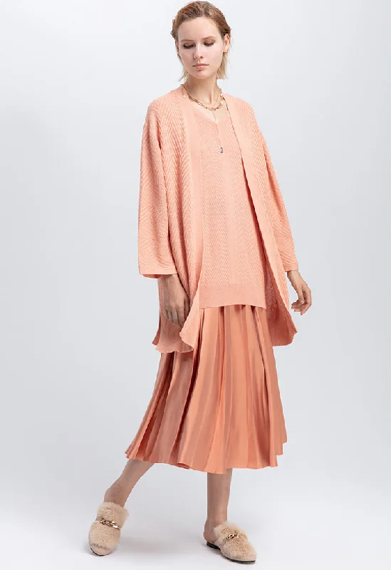 Contrast Color Exposed Waist Elastic Pleated Skirt velvet skirt luxury