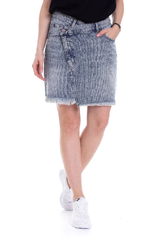 Cheap Monday - Slant Hex Blue - Skirt silk skirt lustrous