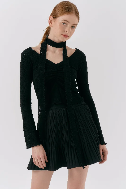 Darby Pleated Skorts wrap skirt elegant