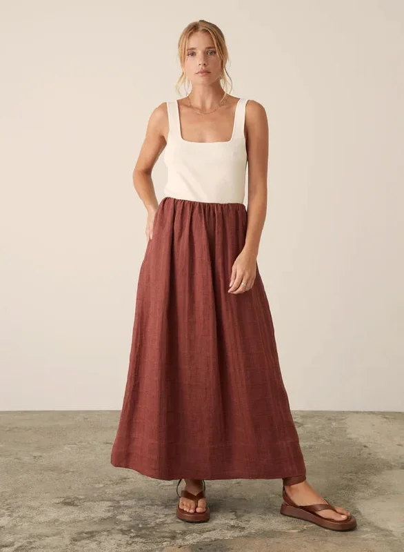 Esmaee Amalfi Skirt denim skirt durable