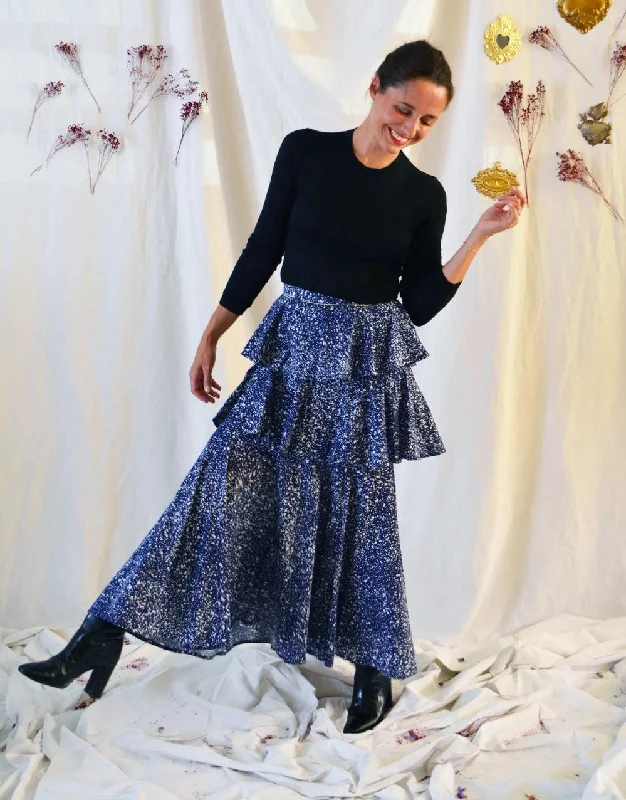 Highland Skirt Sewing Pattern, Maison Fauve chiffon skirt floaty