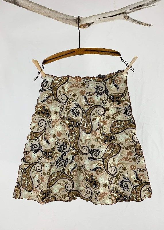 Mustang Island Switchstacks Reversible Bias Skirt linen skirt relaxed