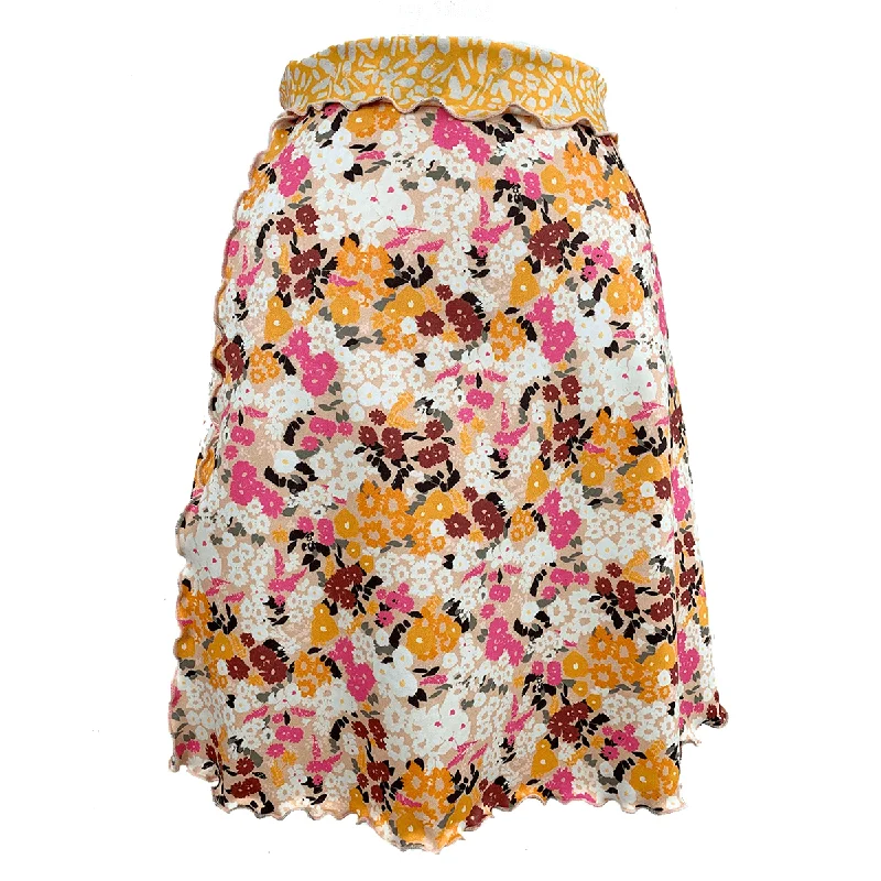 Pink Wind Switchstacks Reversible Bias Skirt denim skirt classic