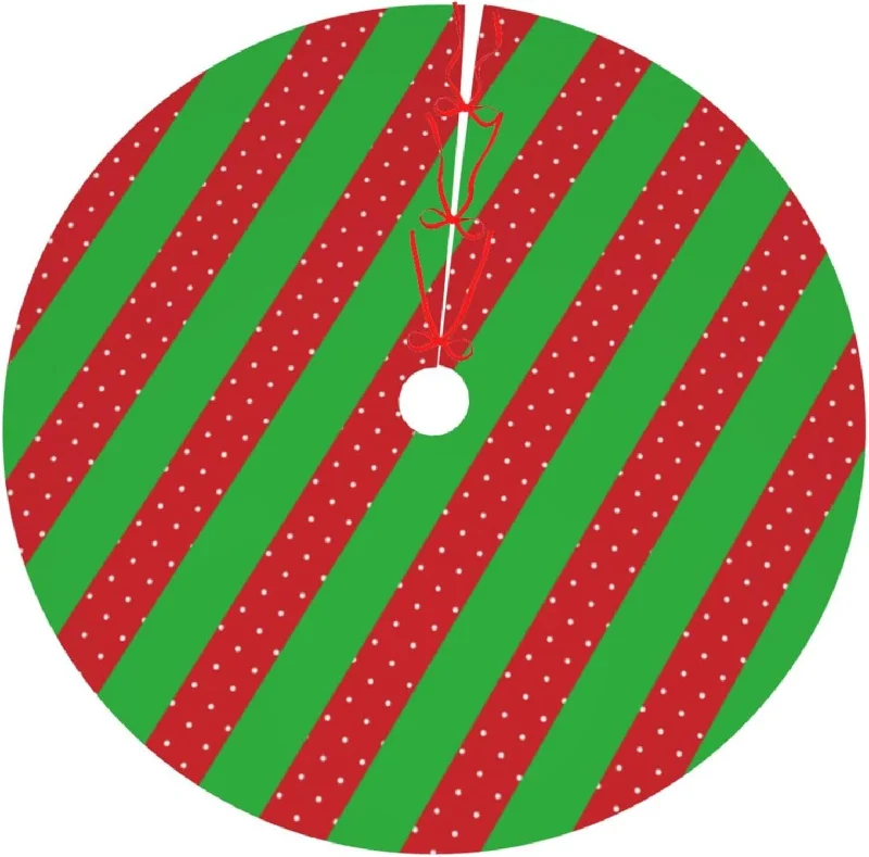Christmas Elf Red and Green Striped Vintage Cute