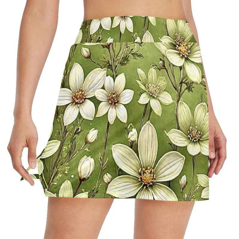 Women's Golf Skirt with Pocket (D64) chiffon skirt delicate