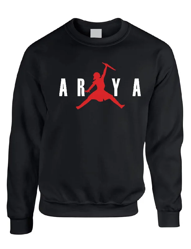 Adult Sweatshirt Air Arya Popular Top Trendy Graphic Tops Hoodie with Hem Elastic Stretchable Comfortable Adult Sweatshirt Air Arya Popular Top Trendy Graphic Tops Hoodie with Hem Elastic Stretchable Comfortable