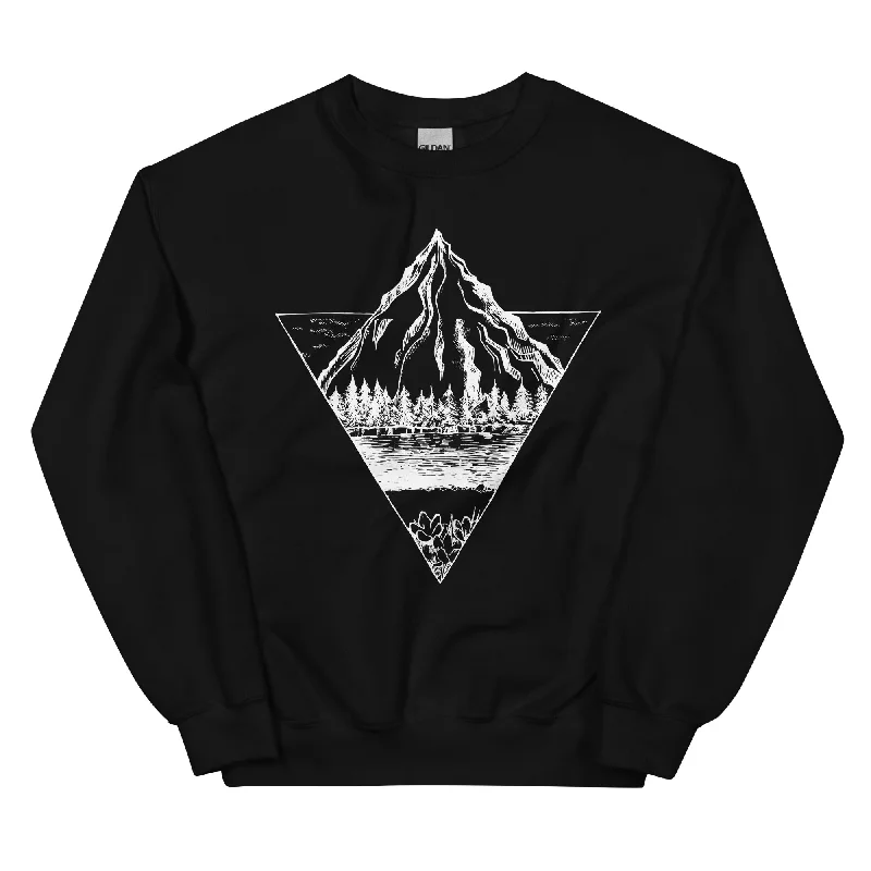Berg - Geometrisch - Sweatshirt (Unisex) Hoodie with Velcro Closure Adjustable Secure Berg - Geometrisch - Sweatshirt (Unisex) Hoodie with Velcro Closure Adjustable Secure