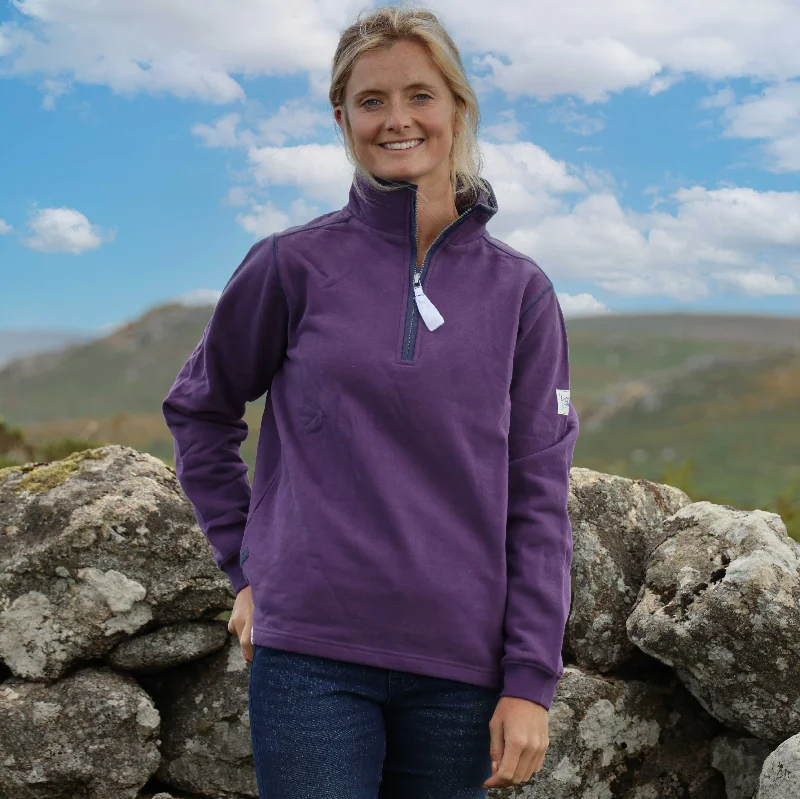 LJ3 - Ladies Signature 1/4 Zip Sweatshirt - Loganberry Hoodie with Lining Warm Insulated LJ3 - Ladies Signature 1/4 Zip Sweatshirt - Loganberry Hoodie with Lining Warm Insulated