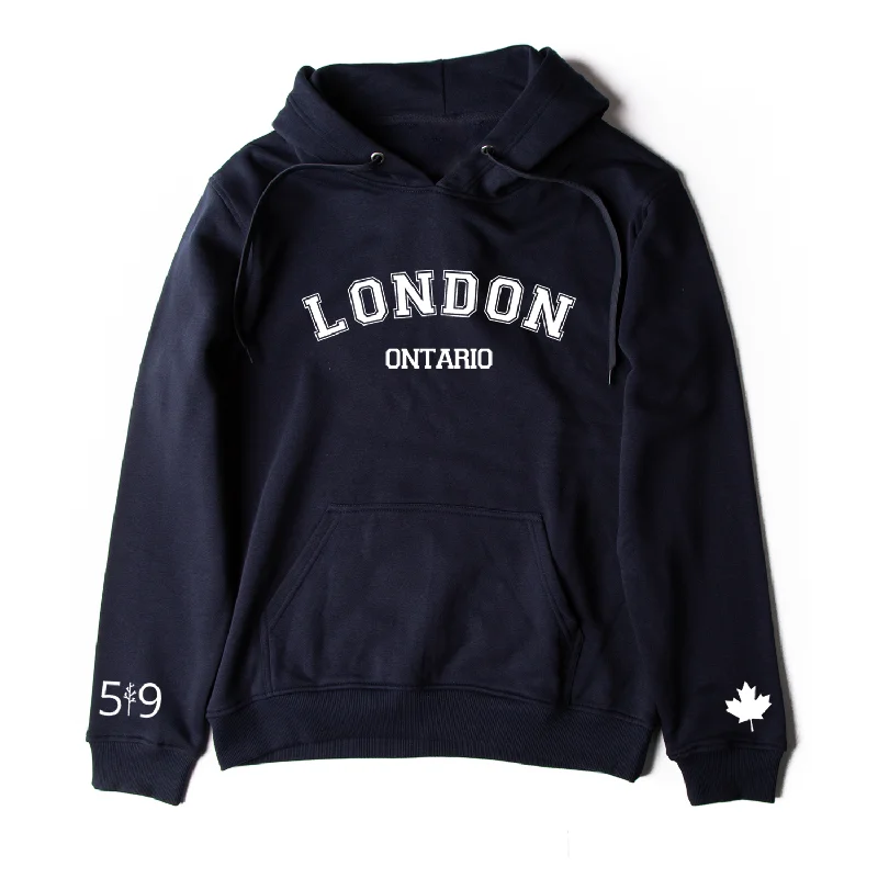 LONDON VARSITY HOODIE (UNISEX) Hoodie with Rhinestones Sparkly Elegant