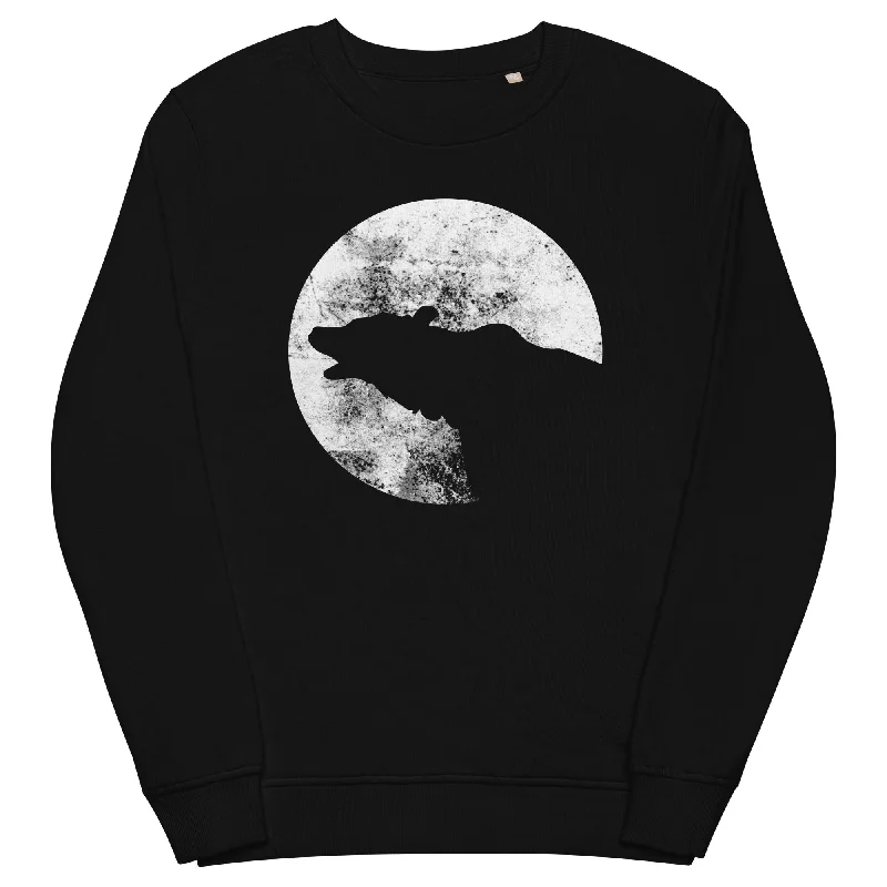 Moon - Bear - Unisex Premium Organic Sweatshirt Hoodie with Full-Zip Functional Layering